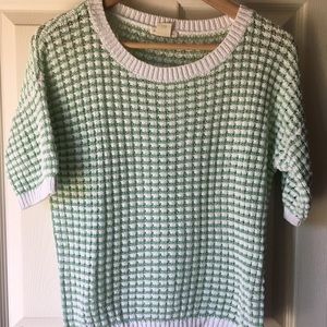 Club Monaco short-sleeved sweater shirt